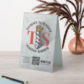 Plaque De Table Barber Hair Shop King Crown Barber Poteau Tarifs (En SItu (Tableau))