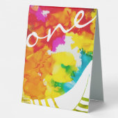 Plaque De Table Barre de chaume Mitzvah Table Cartes de tentes Spl (Verso)