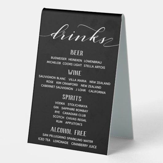 Plaque De Table Barre de Mariage Rustique Blacksmith (Verso)