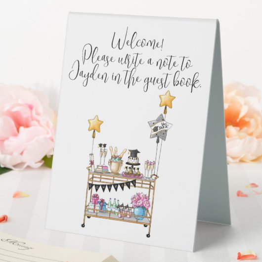 Plaque De Table Barre de script décontracté Panier Graduation Bien (In SItu (Mariage))