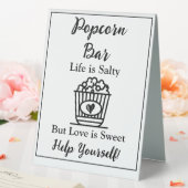 Plaque De Table Barre Popcorn | Connexion Mariage (In SItu (Mariage))