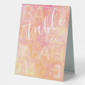 Plaque De Table Bat Bar Mitzvah Simplement Subtil (Recto)