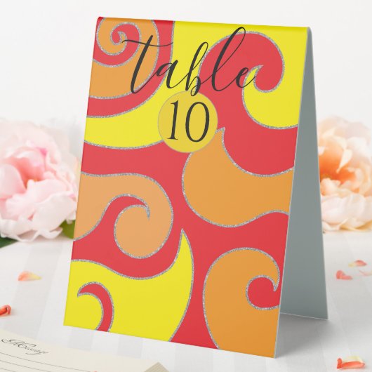 Plaque De Table Bat Bar Mitzvah Table Panneau Tente Silver Linked  (In SItu (Mariage))