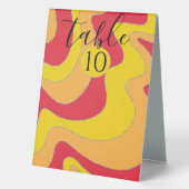 Plaque De Table Bat Bar Mitzvah Table Tente Signal Argent Linked W (Recto)