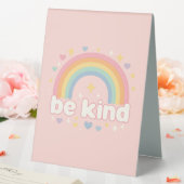 Plaque De Table Be Kind – Rainbow Pastel Positivity (In SItu (Mariage))