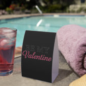 PLAQUE DE TABLE BE MY VALENTINE (InVersositu (sur table))