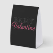 PLAQUE DE TABLE BE MY VALENTINE (Recto)