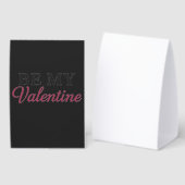 PLAQUE DE TABLE BE MY VALENTINE (Recto/verso)