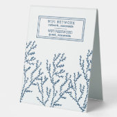 Plaque De Table Beach House Location de vacances WIFI Informations (Recto)