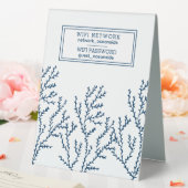 Plaque De Table Beach House Location de vacances WIFI Informations (In SItu (Mariage))