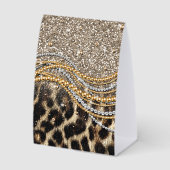 Plaque De Table Beautiful Trendy Leopard Faux Animal Print (Recto)