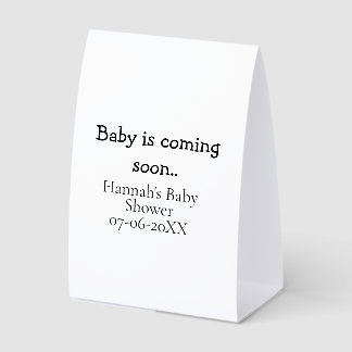 Plaque De Table Bébé arrive bientôt nom date de la baby shower mac