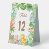 Plaque De Table Bébé Dinosaure (Verso)