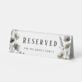 Plaque De Table Beige Neutral Floral Wedding (Recto)