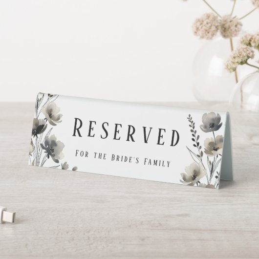 Plaque De Table Beige Neutral Floral Wedding (En SItu (Tableau))