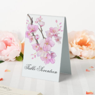Plaque De Table Belle couleur rose cerise Sakura fleurs