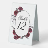 Plaque De Table Belle déplaisante | Gothique Red Rose Spider Web (Verso)