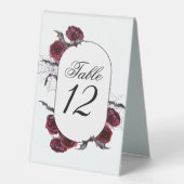 Plaque De Table Belle déplaisante | Gothique Red Rose Spider Web (Recto)