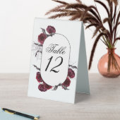 Plaque De Table Belle déplaisante | Gothique Red Rose Spider Web (En SItu (Tableau))