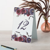 Plaque De Table Belle déplaisante | Rose gothique foncé et numéro (En SItu (Tableau))