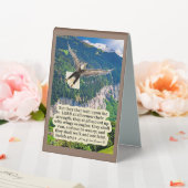 Plaque De Table Belle Écriture d'aigle Isaïe 40:31 (In SItu (Mariage))