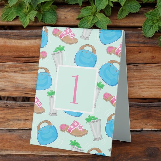 Plaque De Table Bermuda Sac Sandals Mint Julep Preppy