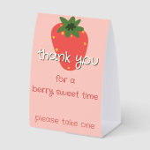 Plaque De Table Berry First Birthday  (Recto)