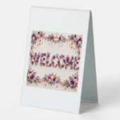 Plaque De Table Bienvenue (Verso)