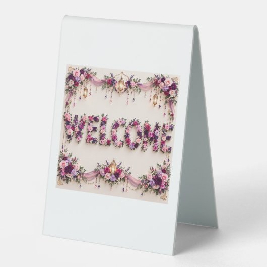 Plaque De Table Bienvenue (Recto)