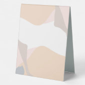 Plaque De Table Bienvenue à l'événement de l'entreprise Formes mod (Verso)