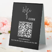 Plaque De Table Bienvenue QR Code Scan pour connecter le Wi-Fi (In SItu (Mariage))