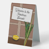 Plaque De Table Bienvenue sur la tente de table personnalisée Succ (Recto)