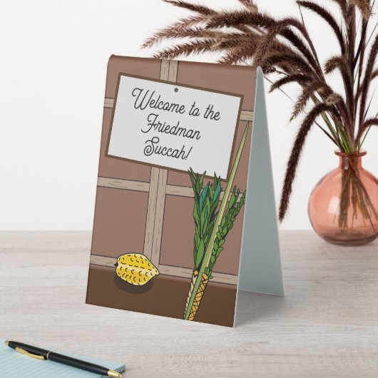 Plaque De Table Bienvenue sur la tente de table personnalisée Succ (En SItu (Tableau))