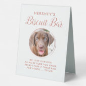 Plaque De Table Biscuit Bar Animaux de compagnie Photo Rose Gold C (Verso)