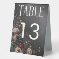 Black Moody Gothic Flowers & Mist Mariage