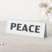 Plaque De Table Blanc noir blanc simple (En SItu (Tableau))