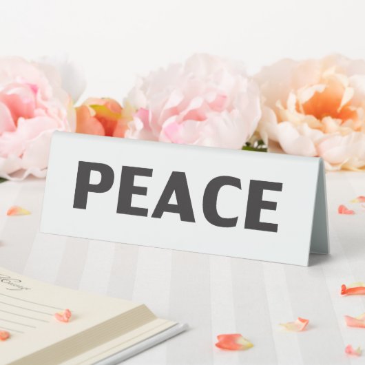 Plaque De Table Blanc noir blanc simple (In SItu (Mariage))