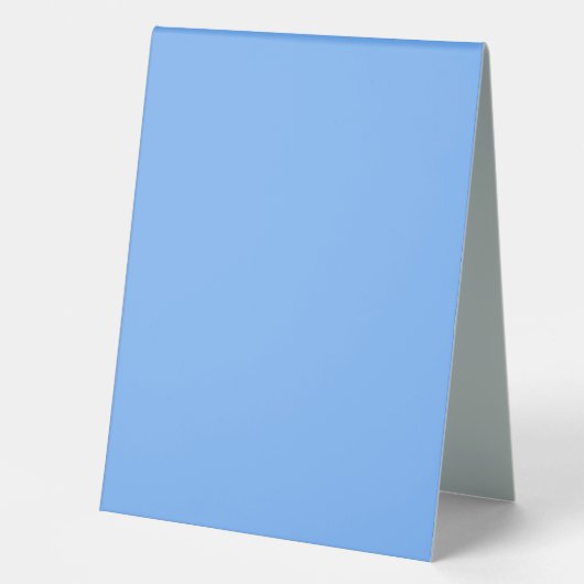 Plaque De Table Bleu bleu ciel uni couleur uni (Recto)