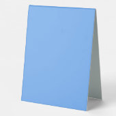 Plaque De Table Bleu bleu ciel uni couleur uni (Verso)