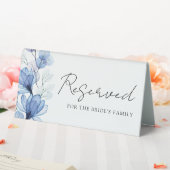 Plaque De Table Bleu Dusty transparent Floral Réservé (In SItu (Mariage))
