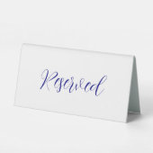 Plaque De Table Bleu marine (Verso)