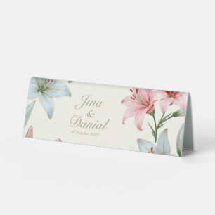 Plaque De Table Bloom Azure