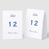 Plaque De Table Blue and White Wedding (Recto/verso)