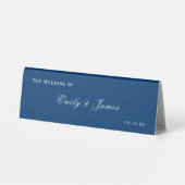 Plaque De Table Blue and White Wedding (Verso)