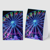 Plaque De Table Blue Ferris wheel (Recto/verso)