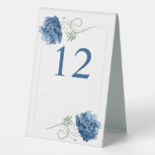 Plaque De Table Blue Hydrangea Custom (Verso)