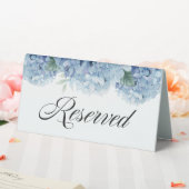 Plaque De Table Blue Hydrangeas Floral Réservé (In SItu (Mariage))