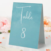 Plaque De Table Blue Ocean Wedding Party Numéro de table (In SItu (Mariage))