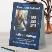 Plaque De Table Blue Sci-Fi Author Event Book Launch (En SItu (Tableau))