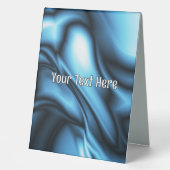 Plaque De Table Blue Silk wave (Recto)